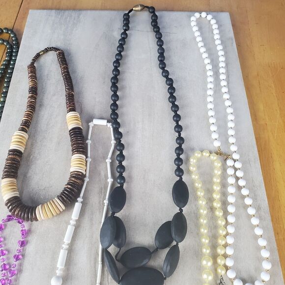 Necklaces Costume Fashion Lot Of 7 Includes 1 Monet - Picture 4 of 8